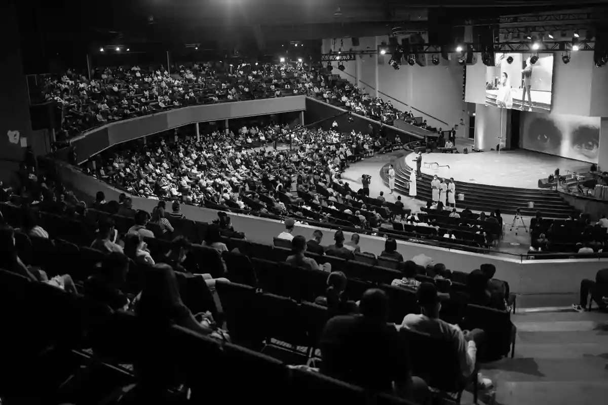 Evento corporativo em realizacao
